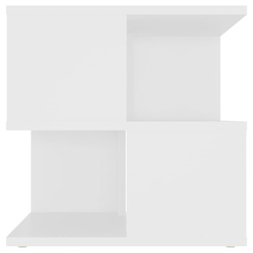 vidaXL Τραπέζι Βοηθητικό Λευκό 40x40x40cm από Επεξ. Ξύλο 1 τεμ.