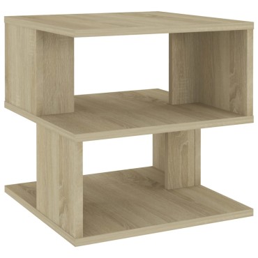 vidaXL Τραπέζι Βοηθητικό Sonoma Δρυς 40x40x40cm από Μοριοσανίδα 1 τεμ.