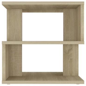 vidaXL Τραπέζι Βοηθητικό Sonoma Δρυς 40x40x40cm από Μοριοσανίδα 1 τεμ.
