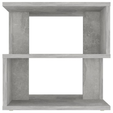vidaXL Τραπέζι Βοηθητικό Γκρι Σκυροδέματος 40x40x40cm Επεξ. Ξύλο 1 τεμ.