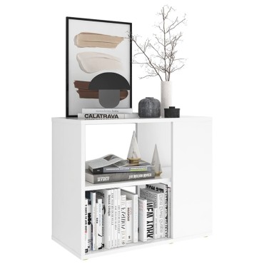 vidaXL Βοηθητικό Ντουλάπι Λευκό 60x30x50cm από Επεξ. Ξύλο 1 τεμ.