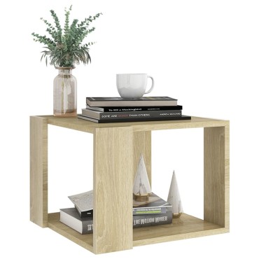 vidaXL Τραπεζάκι Σαλονιού Sonoma Δρυς 40x40x30cm Επεξεργασμένο Ξύλο 1 τεμ.