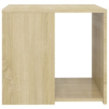 vidaXL Τραπέζι Βοηθητικό Sonoma Δρυς 50x50x45cm από Επεξ. Ξύλο 1 τεμ.