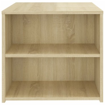 vidaXL Τραπέζι Βοηθητικό Sonoma Δρυς 50x50x45cm από Επεξ. Ξύλο 1 τεμ.