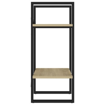 vidaXL Βιβλιοθήκη με 2 Ράφια Sonoma Δρυς 40x30x70cm Επεξ. Ξύλο 1 τεμ.