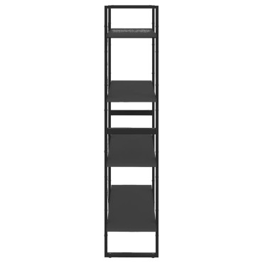 vidaXL Βιβλιοθήκη με 4 Ράφια Γκρι 80x30x140cm από Επεξ. Ξύλο 1 τεμ.