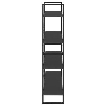 vidaXL Βιβλιοθήκη με 4 Ράφια Γκρι 100x30x140cm από Επεξ. Ξύλο 1 τεμ.