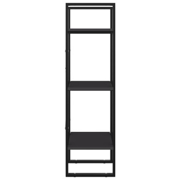 vidaXL Βιβλιοθήκη με 3 Ράφια Γκρι 40x30x105cm από Επεξ. Ξύλο 1 τεμ.