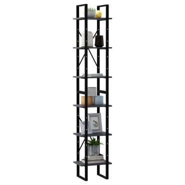 vidaXL Ψηλό Ντουλάπι Γκρι 40x30x210cm από Μασίφ Ξύλο Πεύκου 1 τεμ.