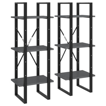 vidaXL Ψηλό Ντουλάπι Γκρι 40x30x210cm από Μασίφ Ξύλο Πεύκου 1 τεμ.