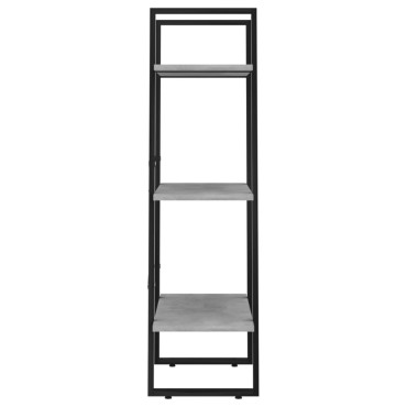 vidaXL Ράφι Αποθήκευσης Γκρι Σκυροδέματος 60x30x105cm από Επεξ. Ξύλο 1 τεμ.