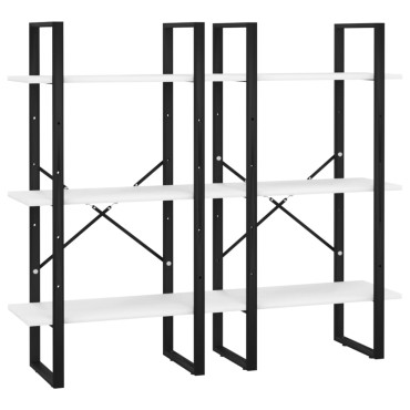 vidaXL Ράφι Αποθήκευσης Λευκό 60x30x210cm από Επεξεργασμένο Ξύλο 1 τεμ.