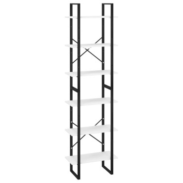 vidaXL Ράφι Αποθήκευσης Λευκό 60x30x210cm από Επεξεργασμένο Ξύλο 1 τεμ.