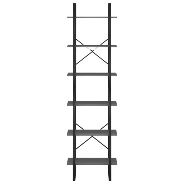 vidaXL Ράφι Αποθήκευσης Γκρι 60x30x210cm από Επεξεργασμένο Ξύλο 1 τεμ.