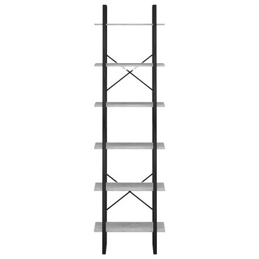 vidaXL Ράφι Αποθήκευσης Γκρι Σκυρ. 60x30x210cm Επεξεργ. Ξύλο 1 τεμ.