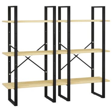 vidaXL Ράφι Αποθήκευσης 60x30x210cm από Μασίφ Ξύλο Πεύκου 1 τεμ.
