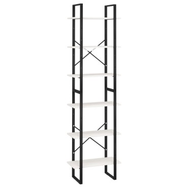 vidaXL Ράφι Αποθήκευσης Λευκό 60x30x210cm από Μασίφ Ξύλο Πεύκου 1 τεμ.