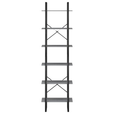 vidaXL Ράφι Αποθήκευσης Γκρι 60x30x210cm από Μασίφ Ξύλο Πεύκου 1 τεμ.