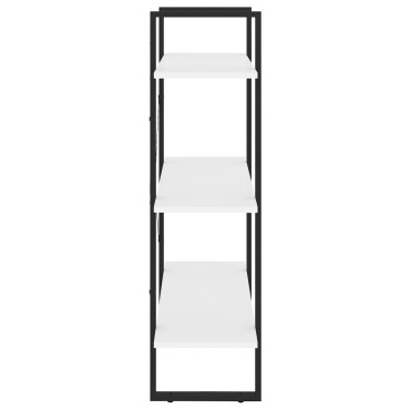 vidaXL Βιβλιοθήκη Λευκή 80x30x105cm από Επεξ. Ξύλο 1 τεμ.
