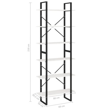 vidaXL Ψηλό Ντουλάπι Λευκό 80x30x210cm από Μασίφ Ξύλο Πεύκου 1 τεμ.