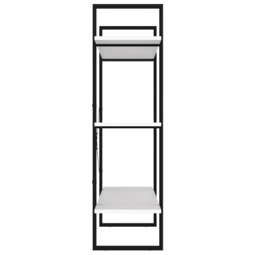 vidaXL Βιβλιοθήκη με 4 Ράφια Λευκή 100x30x105cm από Επεξ. Ξύλο 1 τεμ.
