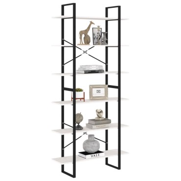 vidaXL Ψηλό Ντουλάπι Λευκό 100x30x210cm από Μασίφ Ξύλο Πεύκου 1 τεμ.
