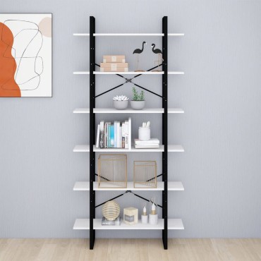 vidaXL Ψηλό Ντουλάπι Λευκό 100x30x210cm από Μασίφ Ξύλο Πεύκου 1 τεμ.