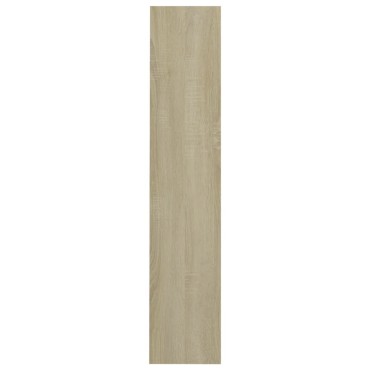 vidaXL Παπουτσοθήκη Τοίχου Sonoma Δρυς 80x18x90cm Επεξ. Ξύλο