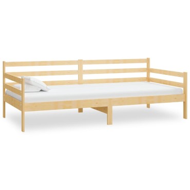 vidaXL Καναπές Κρεβάτι 90x200cm από Μασίφ Ξύλο Πεύκου 1 τεμ. - Μονό