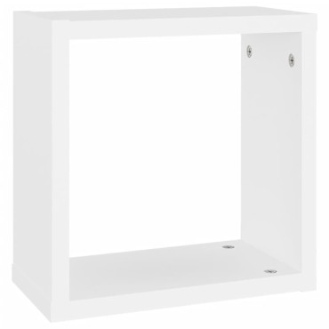 vidaXL Ράφια Κύβοι Τοίχου 4 τεμ. Λευκά 30x15x30cm