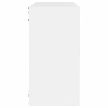 vidaXL Ράφια Κύβοι Τοίχου 4 τεμ. Λευκά 30x15x30cm