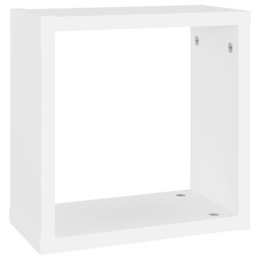 vidaXL Ράφια Κύβοι Τοίχου 6 τεμ. Λευκά 30x15x30cm