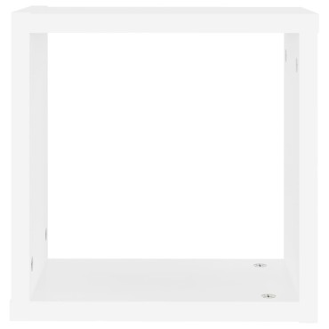 vidaXL Ράφια Κύβοι Τοίχου 6 τεμ. Λευκά 30x15x30cm