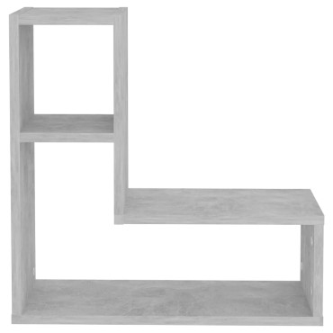 vidaXL Ραφιέρες Τοίχου 2 τεμ. Γκρι Σκυροδ. 50x15x50cm από Επεξ. Ξύλο