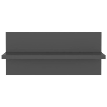 vidaXL Ραφιέρες Τοίχου 4 τεμ. Γκρι 40x11,5x18cm από Επεξ. Ξύλο