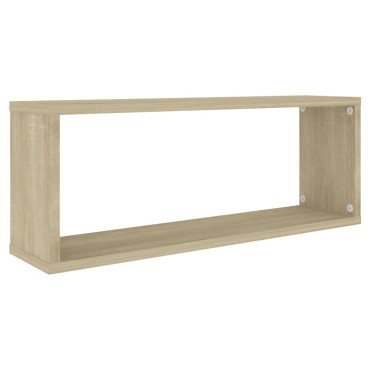 vidaXL Ράφια Κύβοι Τοίχου 6 τεμ. Sonoma Δρυς 60x15x23cm Επεξ. Ξύλο