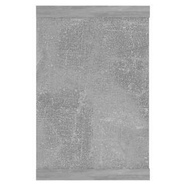vidaXL Ράφια Κύβοι Τοίχου 2 τεμ. Γκρι Σκυρ. 60x15x23cm από Επεξ. Ξύλο