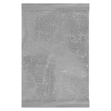 vidaXL Ράφια Κύβοι Τοίχου 4 τεμ. Γκρι Σκυρ. 60x15x23cm από Επεξ. Ξύλο