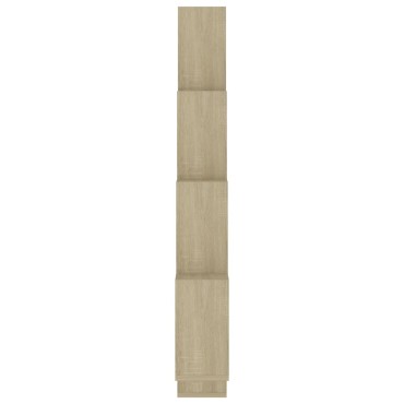 vidaXL Ράφι Κύβος Τοίχου Sonoma Δρυς 90x15x119cm από Επεξ. Ξύλο 1 τεμ.