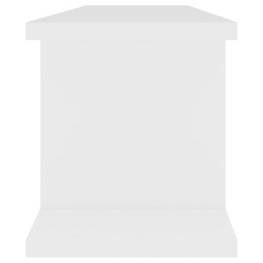 vidaXL Ραφιέρες Τοίχου 2 τεμ. Λευκό 75x18x20cm Επεξεργ. Ξύλο