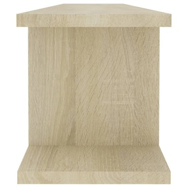 vidaXL Ραφιέρες Τοίχου 2 τεμ. Sonoma Δρυς 90x18x20cm από Μοριοσανίδα