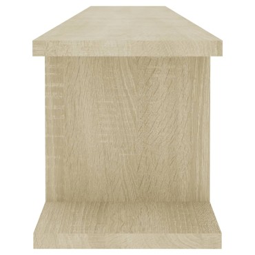 vidaXL Ραφιέρες Τοίχου 2 τεμ. Sonoma Δρυς 105x18x20cm Μοριοσανίδα
