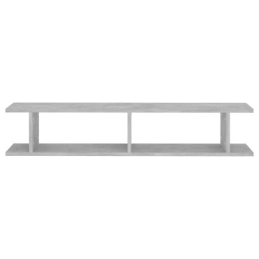 vidaXL Ραφιέρες Τοίχου 2 τεμ. Γκρι Σκυρ. 105x18x20cm Μοριοσανίδα