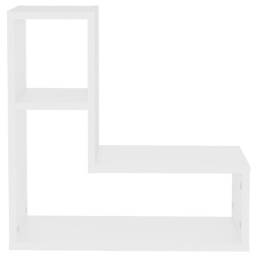 vidaXL Ραφιέρες Τοίχου 2 τεμ. Λευκές 50x15x50cm από Επεξ. Ξύλο