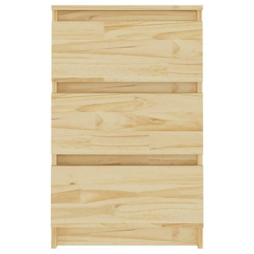 vidaXL Κομοδίνο 40x29,5x64cm από Μασίφ Ξύλο Πεύκου 1 τεμ.