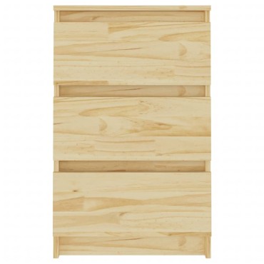 vidaXL Κομοδίνα 2 τεμ. 40x29,5x64cm από Μασίφ Ξύλο Πεύκου