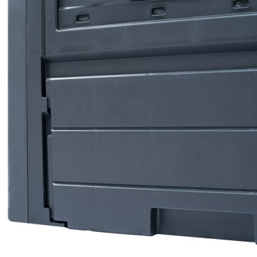 vidaXL Κομποστοποιητές Κήπου 2 τεμ. Γκρι 60 x 60 x 73 εκ. 520 Λίτρα