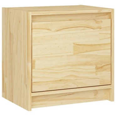 vidaXL Κομοδίνο 40x30,5x40cm από Μασίφ Ξύλο Πεύκου 1 τεμ.