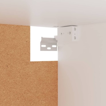 vidaXL Ντουλάπα Λευκή 100x32,5x35cm από Επεξ. Ξύλο 1 τεμ.