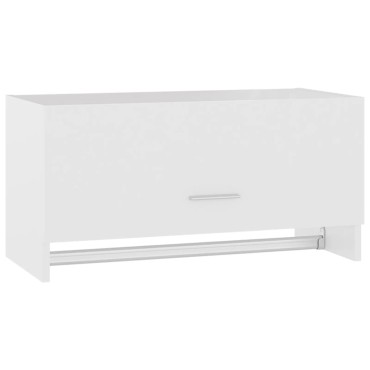 vidaXL Ντουλάπα Λευκή 70x32,5x35cm από Επεξ. Ξύλο 1 τεμ.